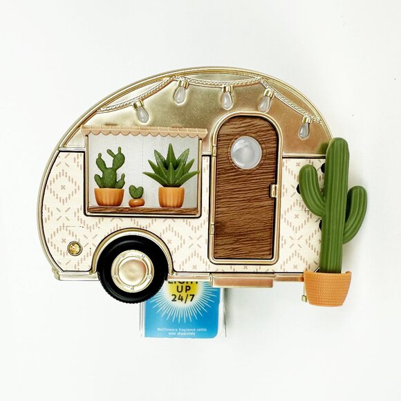 Bath Body Works CAMPER Trailer RV Cactus Succulent Wallflower Plug Nightlight - Picture 1 of 7